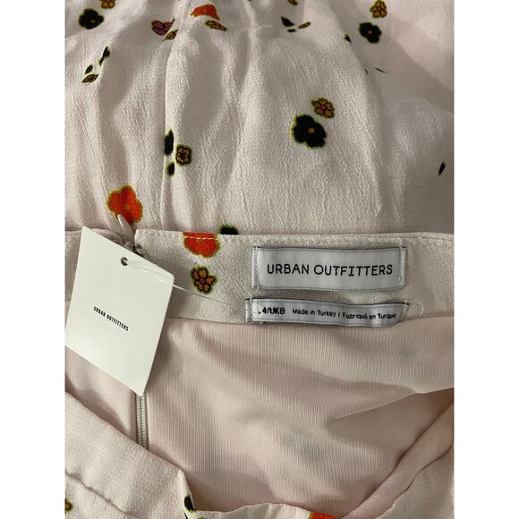 Urban Outfitters White Floral Long Maxi Skirt Sz 4 UK 8 NEW NWT - Picture 7 of 8